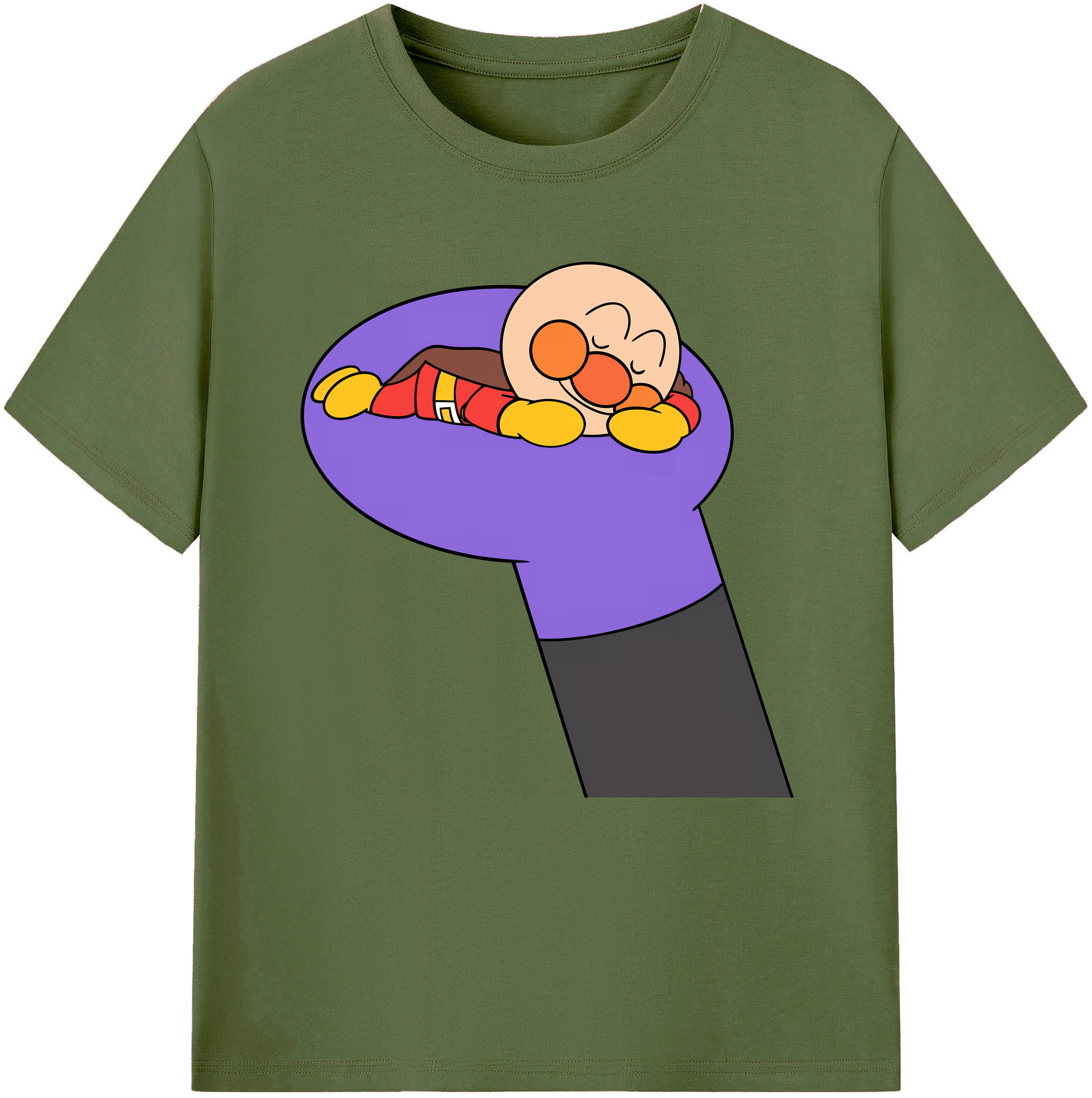 （画像用） アンパンマン Anpanman 綿100％半袖Tシャツ（フロントプリント）